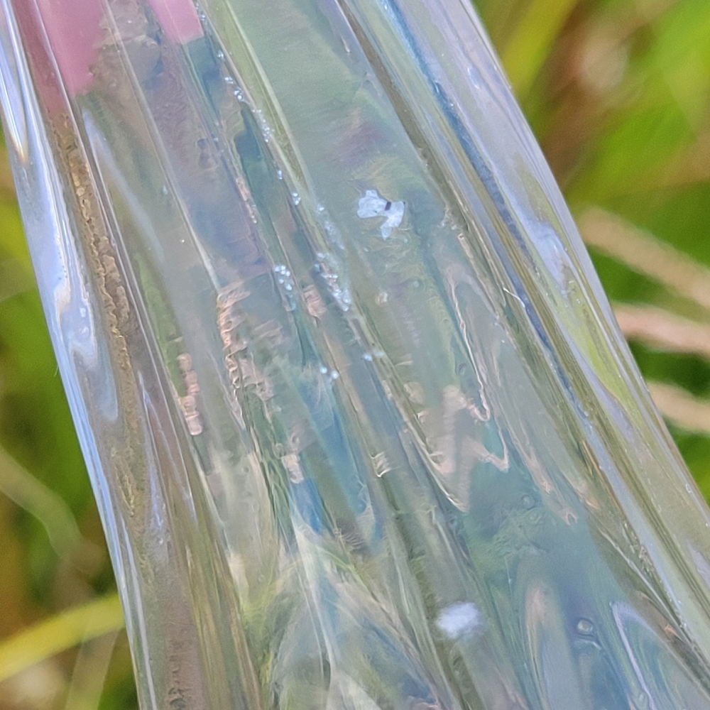 Swung Vase Vintage ~ Small Clear Glass ~ 1970s ~ FINAL PRICE! ~ See Notes - Picture 15 of 16